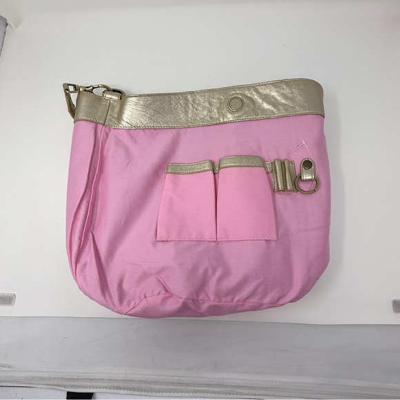 Sigrid Olsen Metallic Gold Leather Hobo Shoulder Bag 100% Leather - Picture 5 of 16